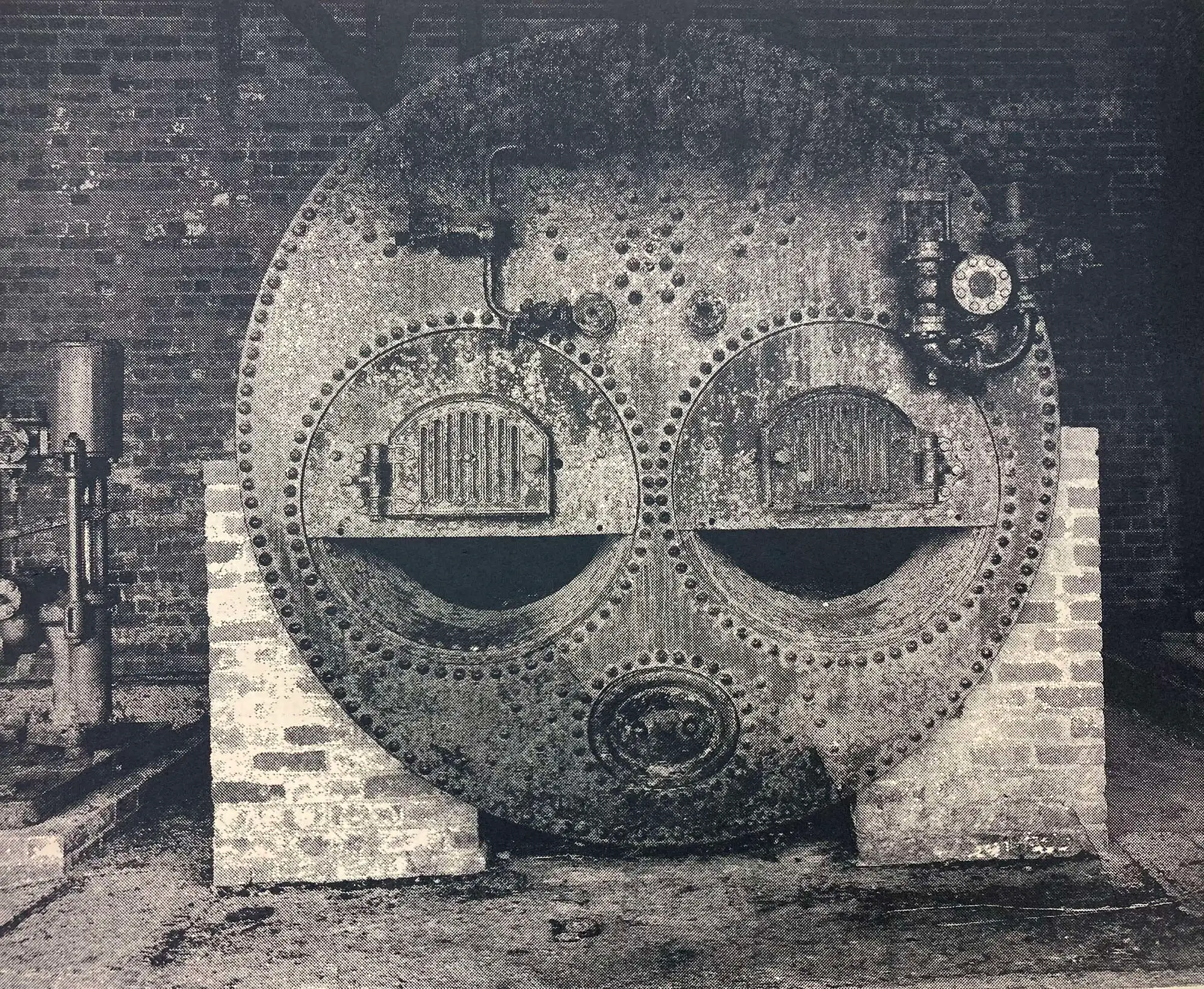 Printed onto paper from the matrix