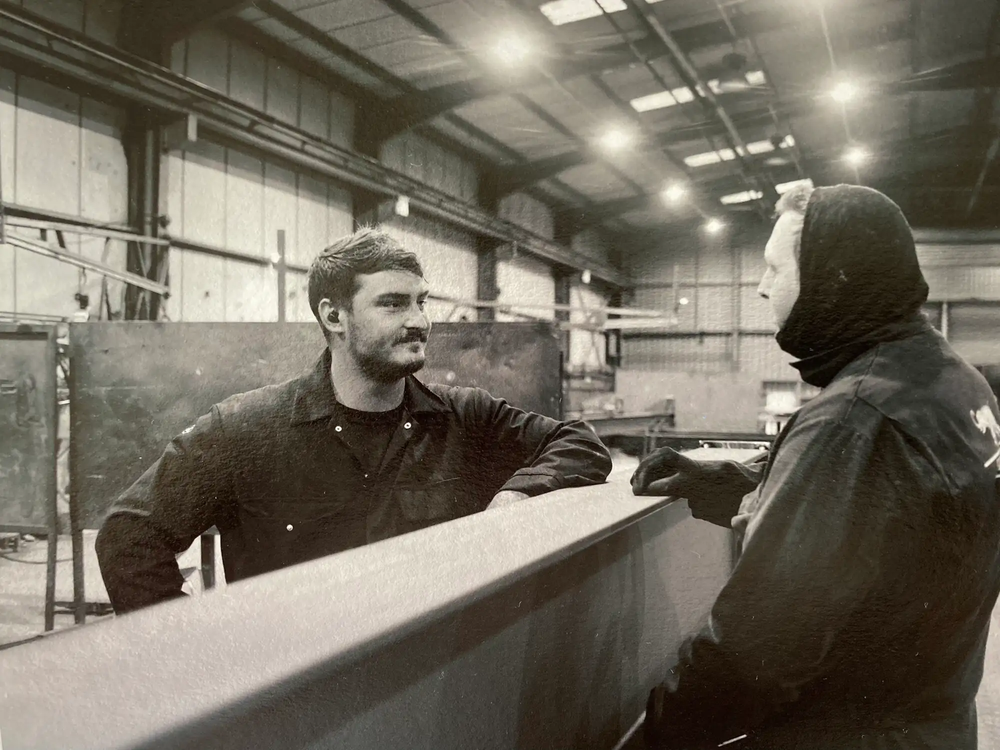 Photograph taken at Shufflebottom 2025, printed onto metallic paper